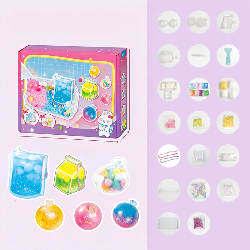 🧊 50% DE RÉDUCTION! 🧸 Kit DIY Squishy Glace Frite – Ludique, anti‑stress & facile à modeler – Parfait pour la détente et la créativité des enfants ✨