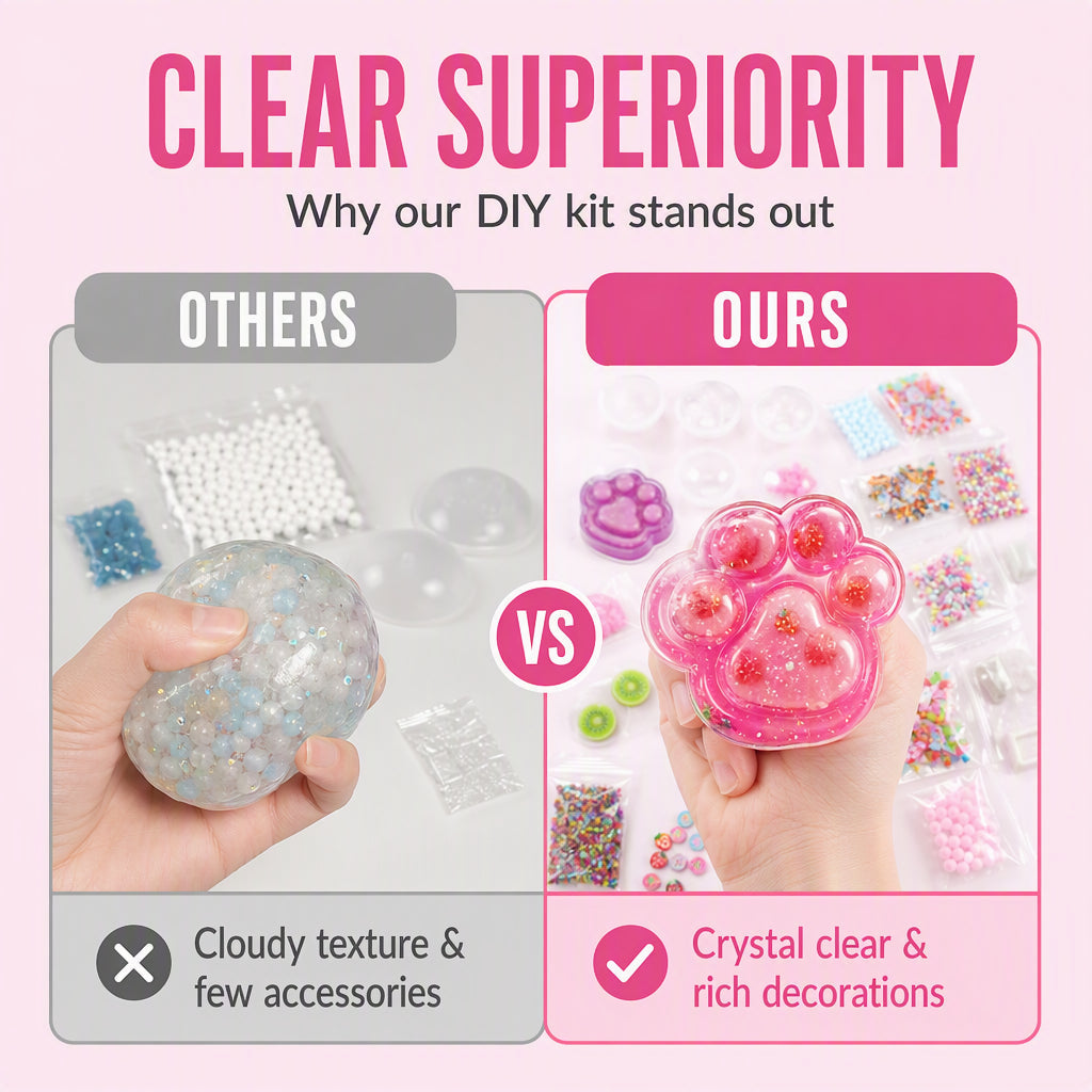 🧊 50% DE RÉDUCTION! 🧸 Kit DIY Squishy Glace Frite – Ludique, anti‑stress & facile à modeler – Parfait pour la détente et la créativité des enfants ✨