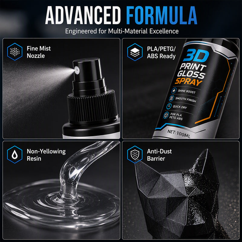 💥 ACHETEZ 2, OBTENEZ 1 GRATUIT! ✨ Spray Brillant pour Impression 3D – Séchage rapide, réducteur de lignes & 100 ml – Compatible PLA/PETG/ABS – Finition haute qualité 🖨️