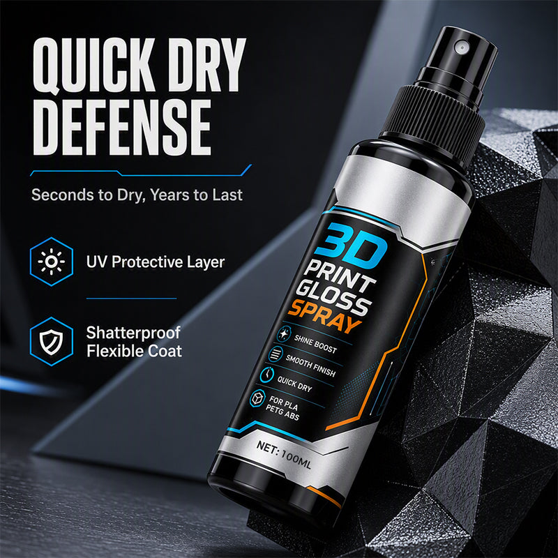 💥 ACHETEZ 2, OBTENEZ 1 GRATUIT! ✨ Spray Brillant pour Impression 3D – Séchage rapide, réducteur de lignes & 100 ml – Compatible PLA/PETG/ABS – Finition haute qualité 🖨️