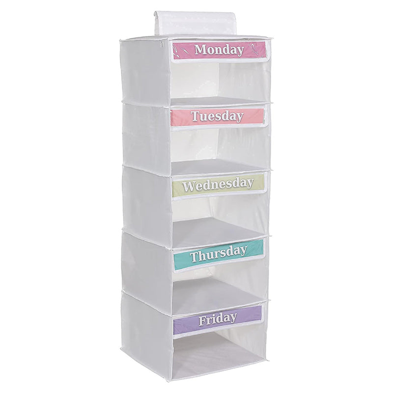 ⏳Offre Limitée 50% de Réduction⏰ Organisateur de Placard Suspendu 5 Compartiments