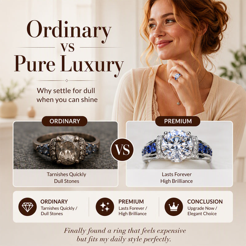 💍 2026 Vente — Plus de 39 500 Vendus!✨ Bague Cocktail Élégante en Zirconium Cubique