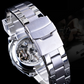 ⌚ -50% ! ⚙️ Montre Automatique Squelette pour Homme – Alliage Zinc – 41 mm – Verre Minéral – Bracelet Acier Inoxydable – 30 M – Or/Métal 🕶️