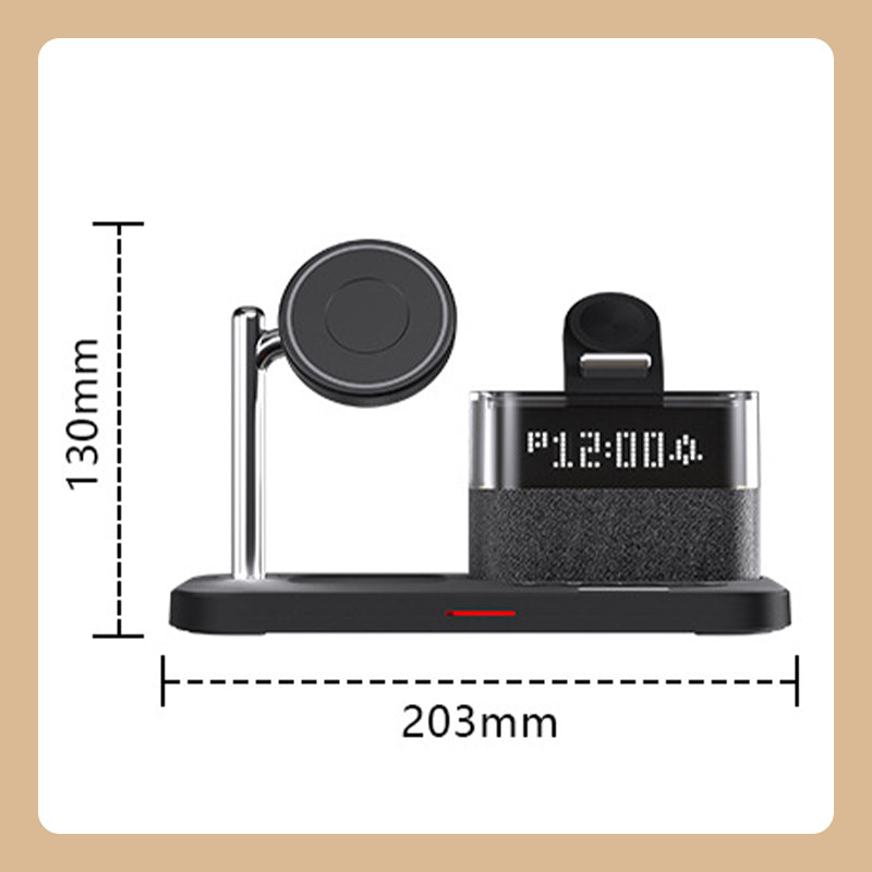 ⏰ PROMO FLASH : 50% DE RÉDUCTION ! 📱 Station de Charge Sans Fil 3-en-1 avec Réveil & Lumière RGB – Charge Smartphone, Montre & Écouteurs 🎧