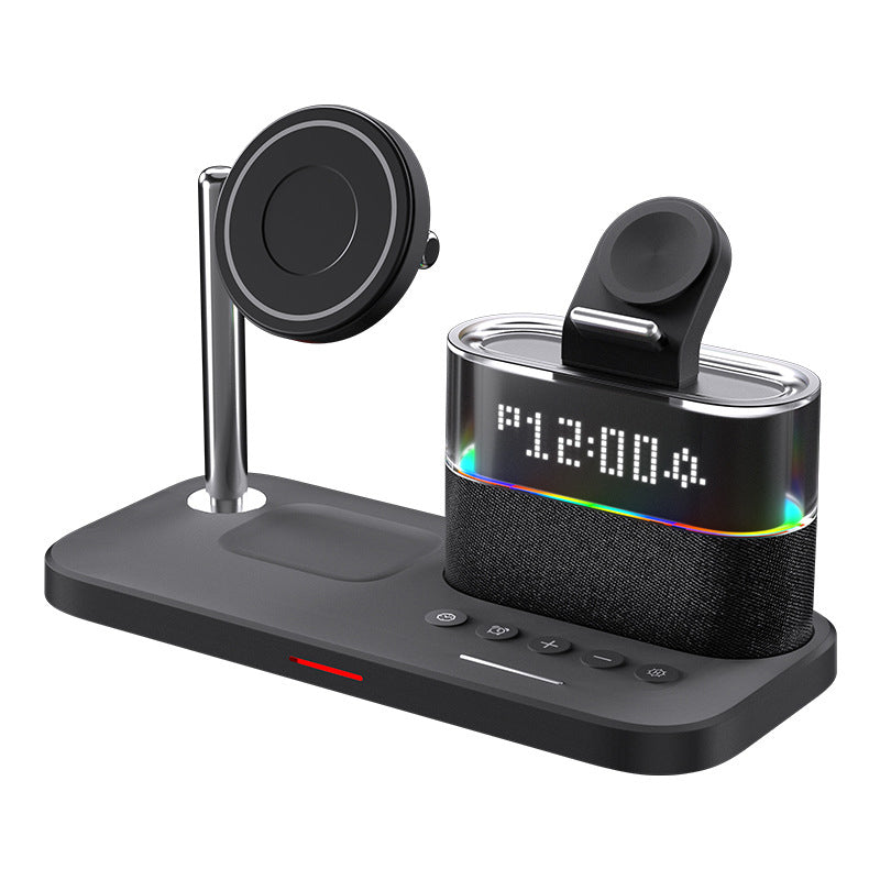 ⏰ PROMO FLASH : 50% DE RÉDUCTION ! 📱 Station de Charge Sans Fil 3-en-1 avec Réveil & Lumière RGB – Charge Smartphone, Montre & Écouteurs 🎧