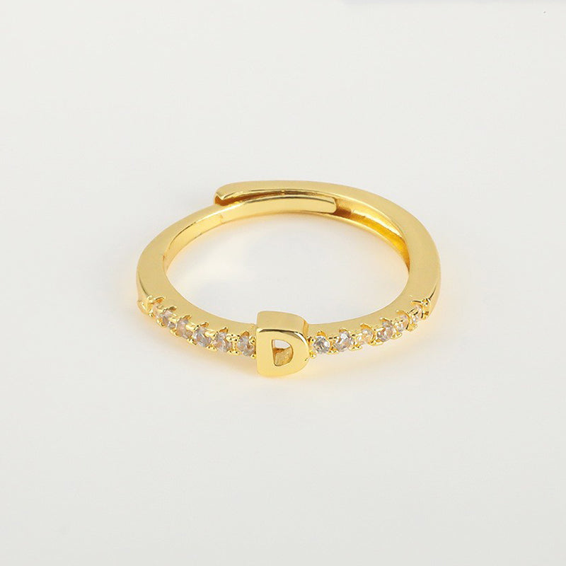 💍‑50 % MAINTENANT ! ✨Bague initiale ajustable minimaliste – ajustable, design élégant et personnalisé, idéal pour tous les jours ou comme cadeau 💖