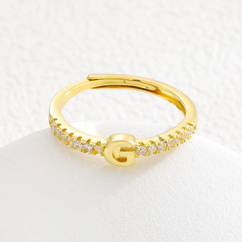 💍‑50 % MAINTENANT ! ✨Bague initiale ajustable minimaliste – ajustable, design élégant et personnalisé, idéal pour tous les jours ou comme cadeau 💖
