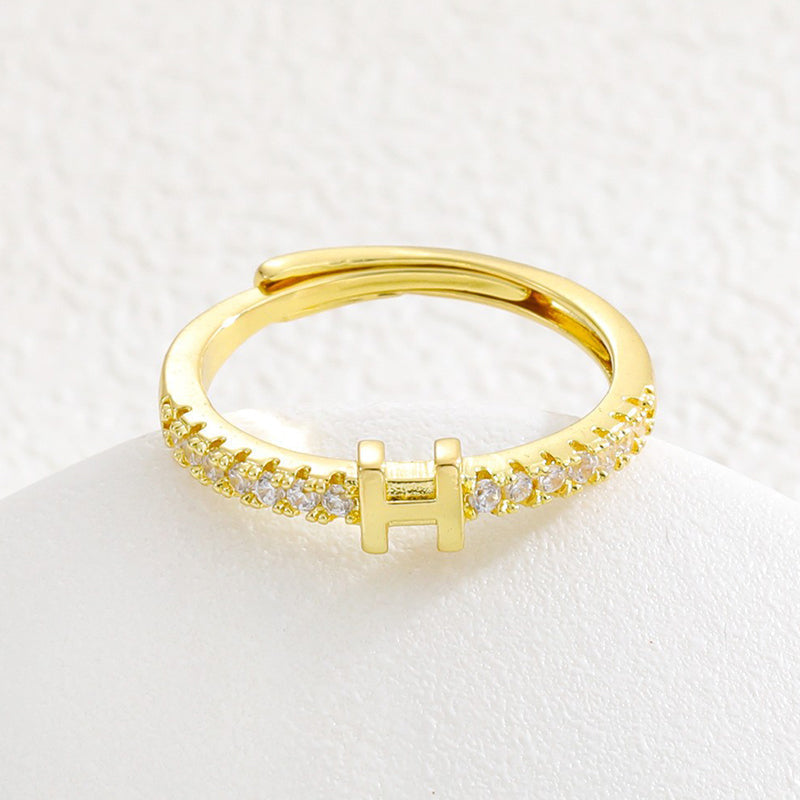 💍‑50 % MAINTENANT ! ✨Bague initiale ajustable minimaliste – ajustable, design élégant et personnalisé, idéal pour tous les jours ou comme cadeau 💖