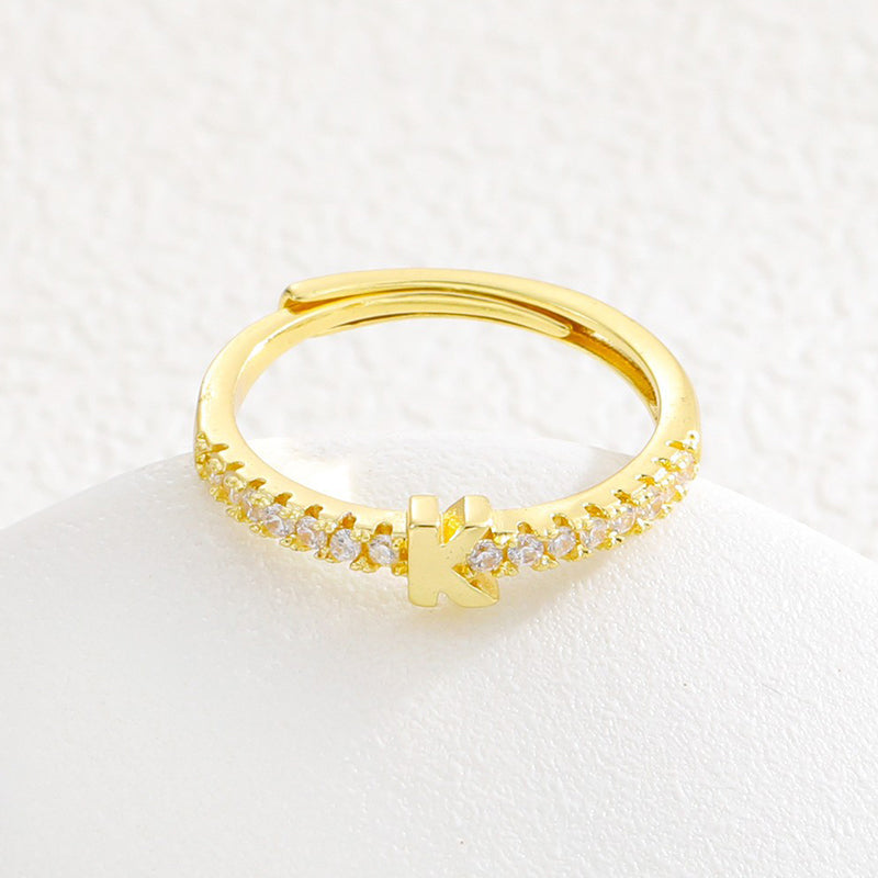 💍‑50 % MAINTENANT ! ✨Bague initiale ajustable minimaliste – ajustable, design élégant et personnalisé, idéal pour tous les jours ou comme cadeau 💖