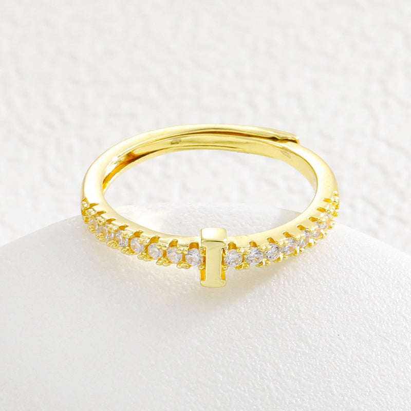 💍‑50 % MAINTENANT ! ✨Bague initiale ajustable minimaliste – ajustable, design élégant et personnalisé, idéal pour tous les jours ou comme cadeau 💖