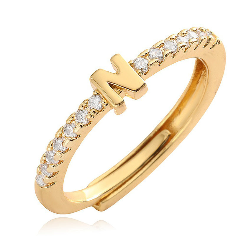 💍‑50 % MAINTENANT ! ✨Bague initiale ajustable minimaliste – ajustable, design élégant et personnalisé, idéal pour tous les jours ou comme cadeau 💖