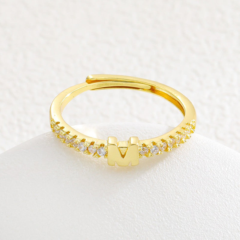 💍‑50 % MAINTENANT ! ✨Bague initiale ajustable minimaliste – ajustable, design élégant et personnalisé, idéal pour tous les jours ou comme cadeau 💖