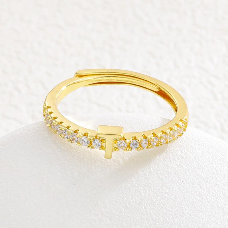 💍‑50 % MAINTENANT ! ✨Bague initiale ajustable minimaliste – ajustable, design élégant et personnalisé, idéal pour tous les jours ou comme cadeau 💖