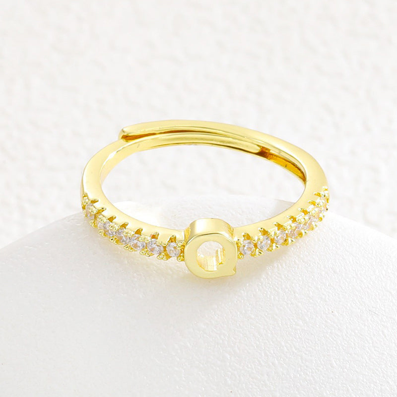 💍‑50 % MAINTENANT ! ✨Bague initiale ajustable minimaliste – ajustable, design élégant et personnalisé, idéal pour tous les jours ou comme cadeau 💖