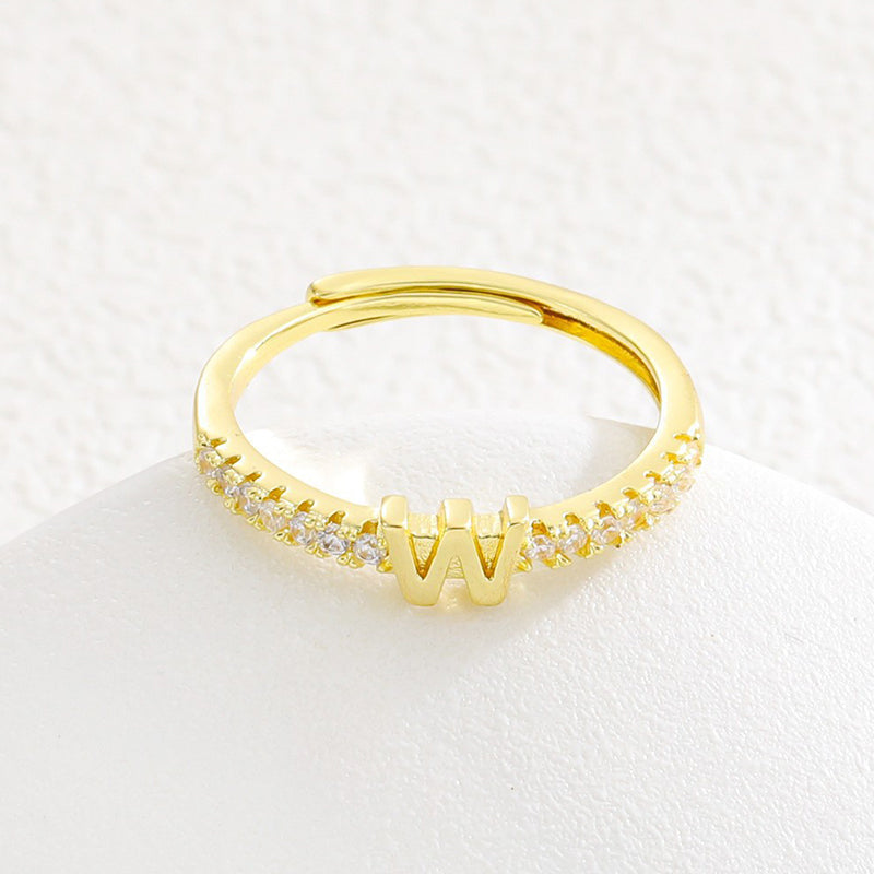 💍‑50 % MAINTENANT ! ✨Bague initiale ajustable minimaliste – ajustable, design élégant et personnalisé, idéal pour tous les jours ou comme cadeau 💖