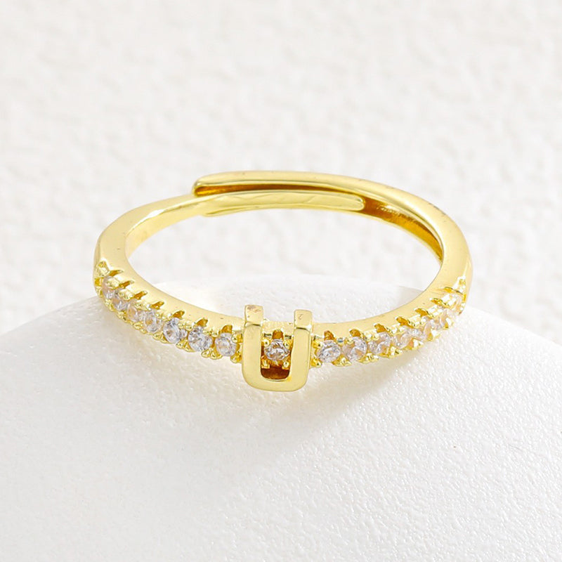 💍‑50 % MAINTENANT ! ✨Bague initiale ajustable minimaliste – ajustable, design élégant et personnalisé, idéal pour tous les jours ou comme cadeau 💖