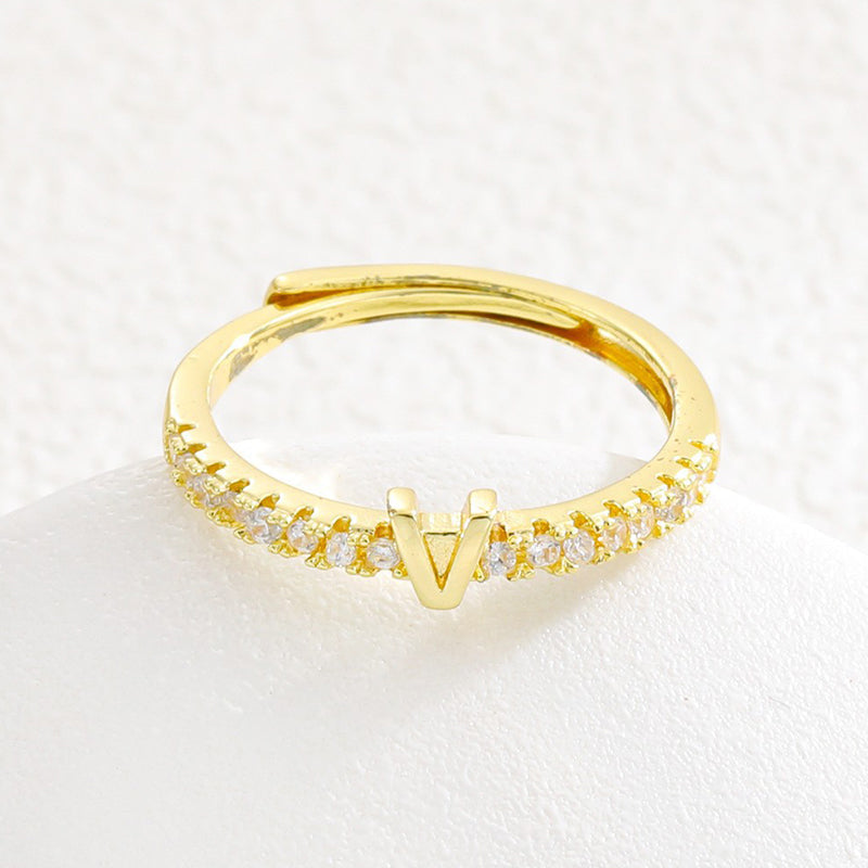 💍‑50 % MAINTENANT ! ✨Bague initiale ajustable minimaliste – ajustable, design élégant et personnalisé, idéal pour tous les jours ou comme cadeau 💖