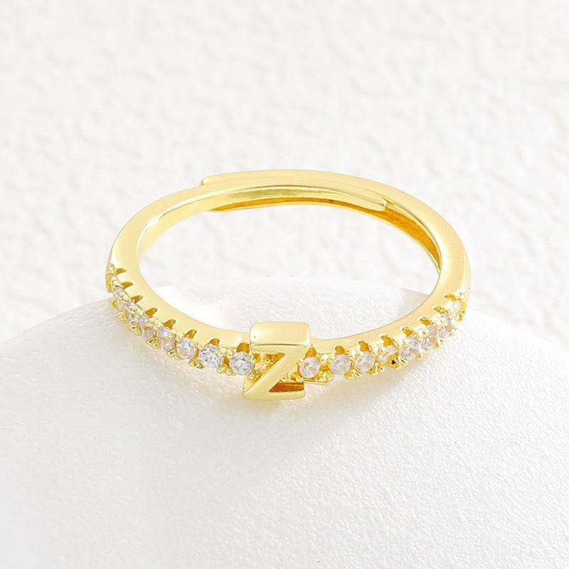 💍‑50 % MAINTENANT ! ✨Bague initiale ajustable minimaliste – ajustable, design élégant et personnalisé, idéal pour tous les jours ou comme cadeau 💖