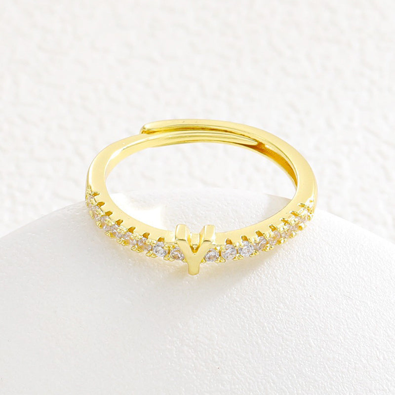 💍‑50 % MAINTENANT ! ✨Bague initiale ajustable minimaliste – ajustable, design élégant et personnalisé, idéal pour tous les jours ou comme cadeau 💖