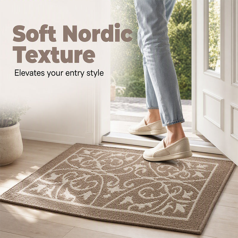 📢📢50% DE RÉDUCTION !! ⏰Tapis de Porte d'Entrée Antidérapant – Fibre Polypropylène & Fond TPR – Attrape-Poussière & Séchage Rapide for Entrées & Couloirs 🚪