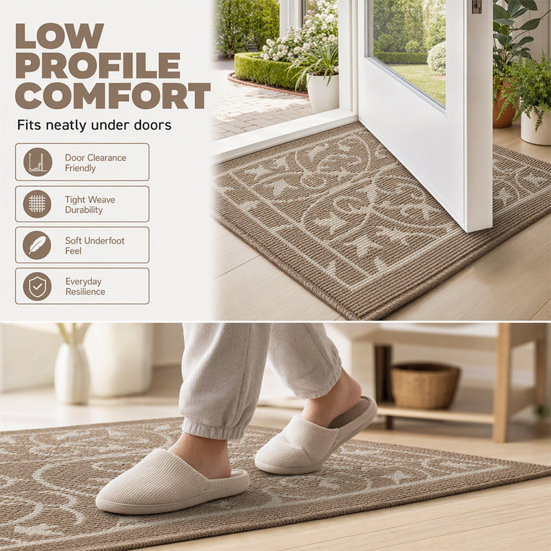 📢📢50% DE RÉDUCTION !! ⏰Tapis de Porte d'Entrée Antidérapant – Fibre Polypropylène & Fond TPR – Attrape-Poussière & Séchage Rapide for Entrées & Couloirs 🚪