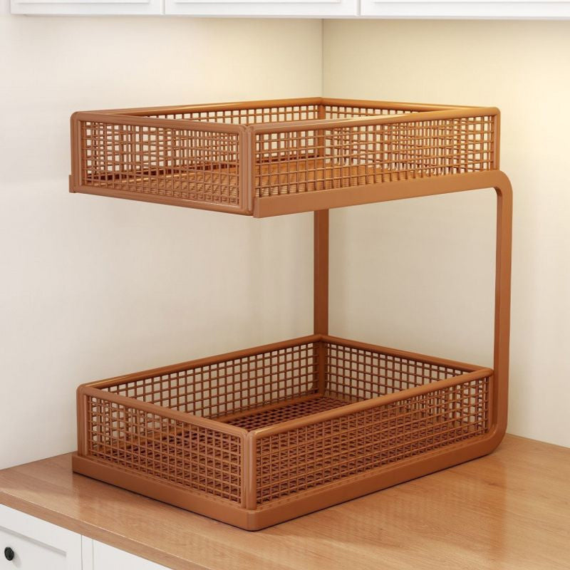 🏠 PROMO FLASH : 50% DE RÉDUCTION ! 📦 Étagère de Rangement 2 Niveaux – Acier Carbone – Accès Ouvert en Forme de C for Bureau & Cuisine ☕