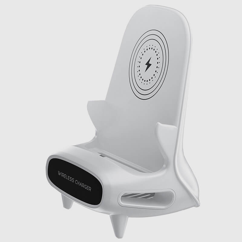 📱 Support téléphone à recharge sans fil + Diffuseur d’aromathérapie – Compatible induction, compartiment pour huiles essentielles – Matériau ABS durable – Pratique et sans fil 🌿✨