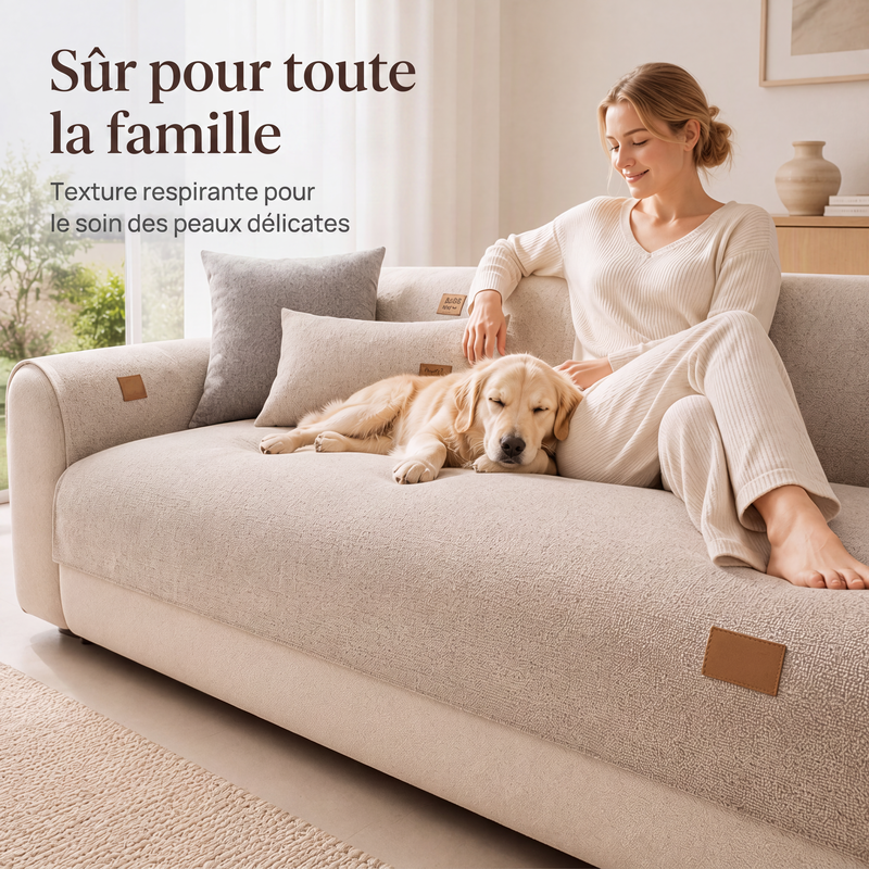🛋️ PROMO FLASH : 50% DE RÉDUCTION ! ✨ Housse de Canapé Moderne – Mélange de Chenille – Douce & Antidérapante for Salon & Coin Lecture 🏠