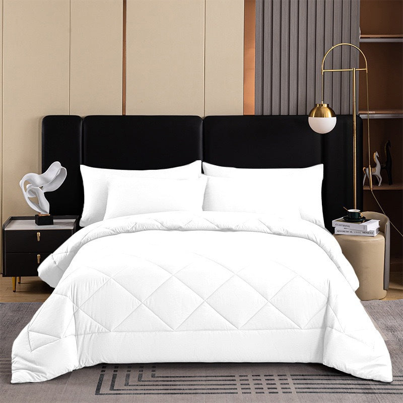 📢 PROMO FLASH : 50% DE RÉDUCTION ! Parure de Couette Matelassée 3 Pièces avec Taies d'Oreiller