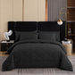 📢 PROMO FLASH : 50% DE RÉDUCTION ! Parure de Couette Matelassée 3 Pièces avec Taies d'Oreiller