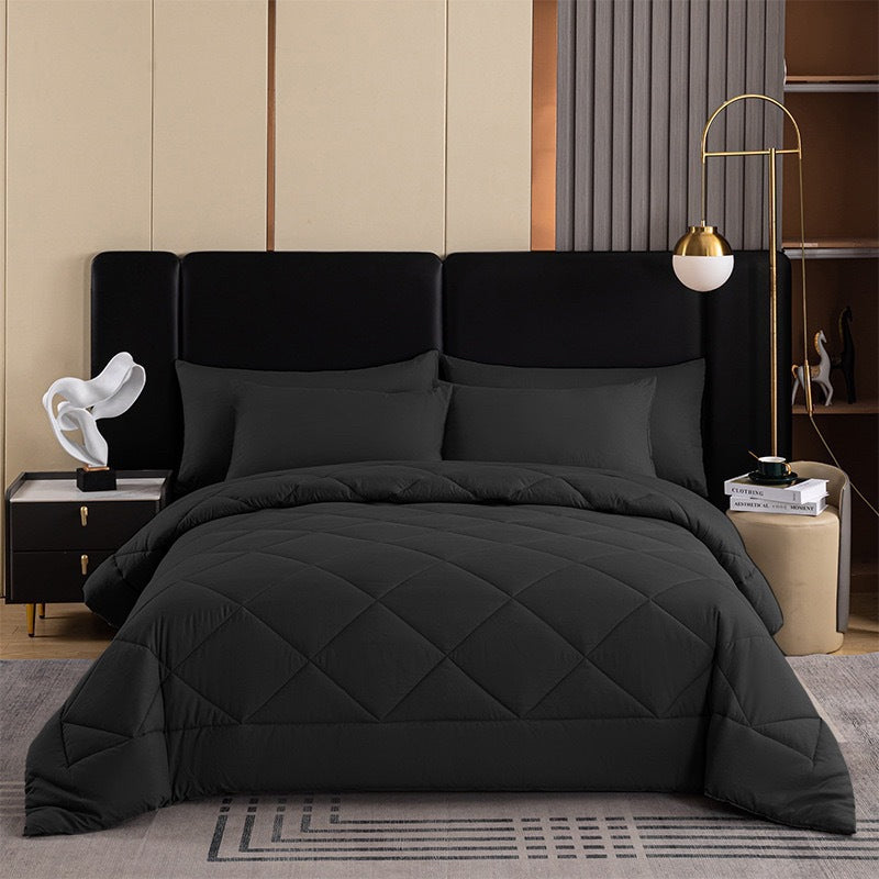 📢 PROMO FLASH : 50% DE RÉDUCTION ! Parure de Couette Matelassée 3 Pièces avec Taies d'Oreiller