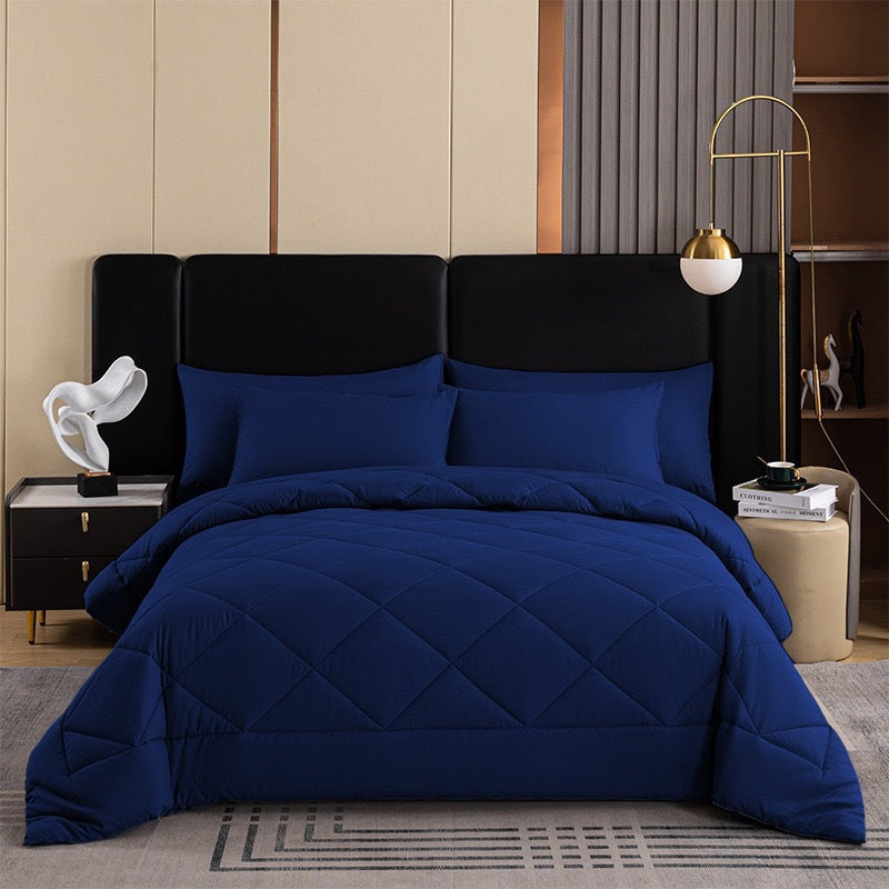 📢 PROMO FLASH : 50% DE RÉDUCTION ! Parure de Couette Matelassée 3 Pièces avec Taies d'Oreiller