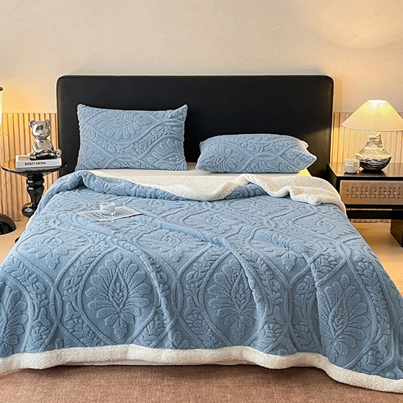 📢📢50% DE RÉDUCTION !! ⏰ Plaid Fleuri Chaud et Douillet