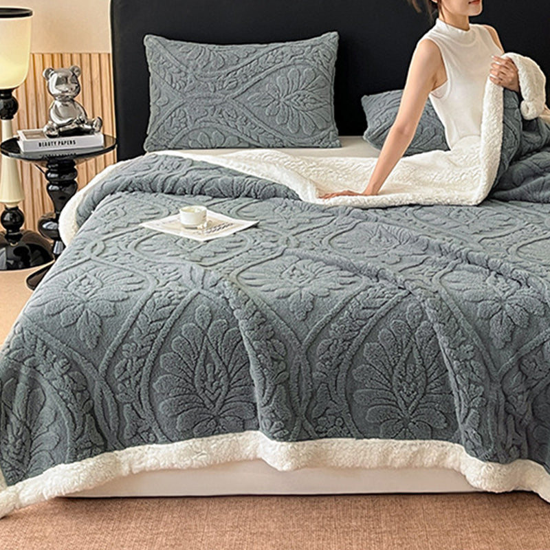 📢📢50% DE RÉDUCTION !! ⏰ Plaid Fleuri Chaud et Douillet