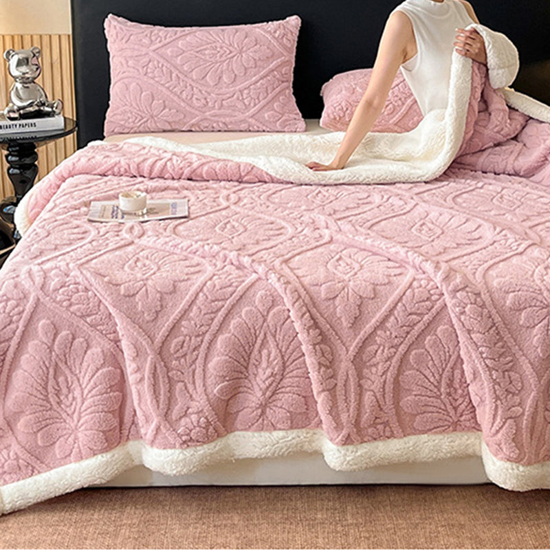 📢📢50% DE RÉDUCTION !! ⏰ Plaid Fleuri Chaud et Douillet