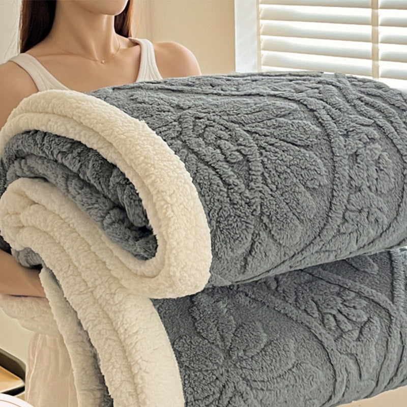 📢📢50% DE RÉDUCTION !! ⏰ Plaid Fleuri Chaud et Douillet