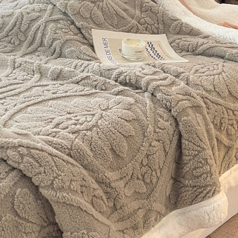 📢📢50% DE RÉDUCTION !! ⏰ Plaid Fleuri Chaud et Douillet