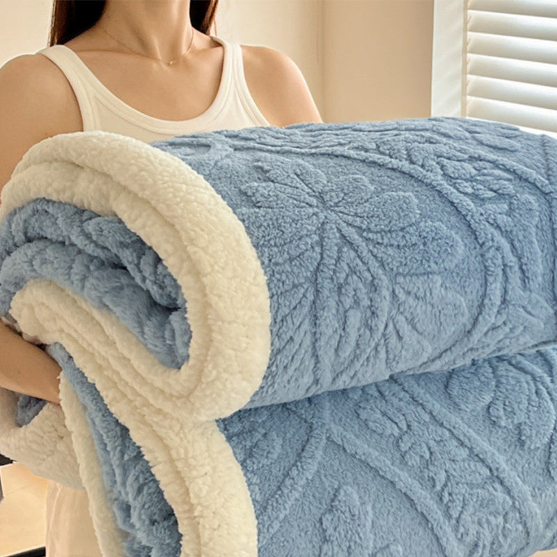 📢📢50% DE RÉDUCTION !! ⏰ Plaid Fleuri Chaud et Douillet