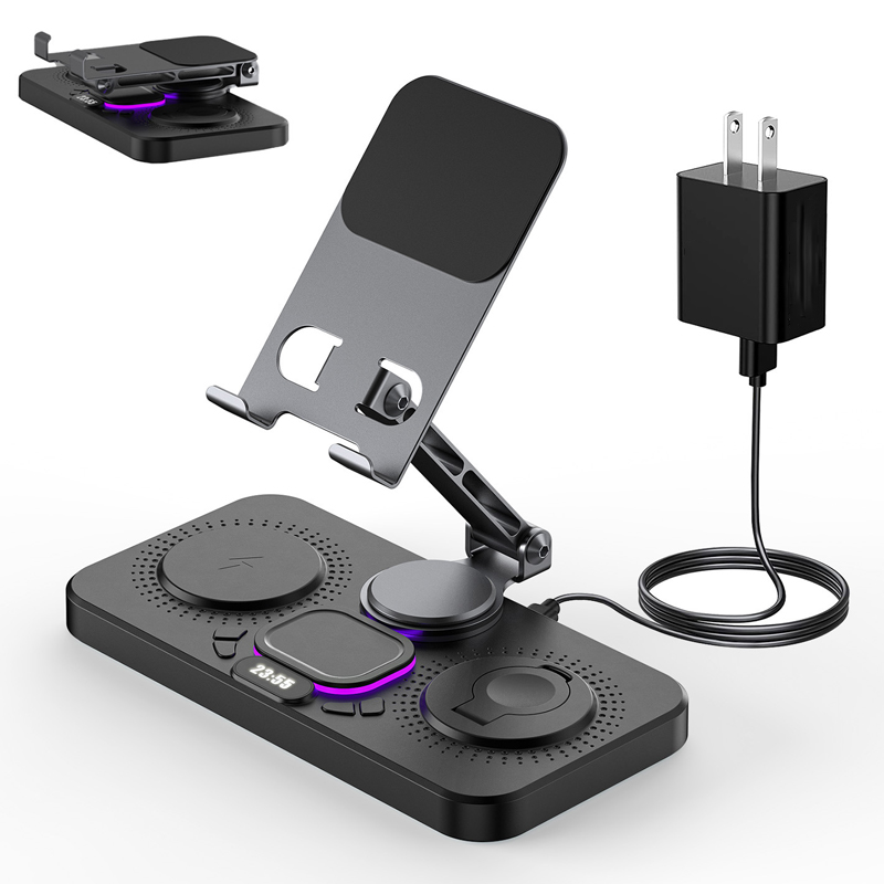 📱 PROMO FLASH : 50% DE RÉDUCTION ! ⏰ Station de Charge Sans Fil – Alliage d'Aluminium – 4-en-1 Magnétique & Pliable for Smartphone & Montre & Écouteurs 🔋