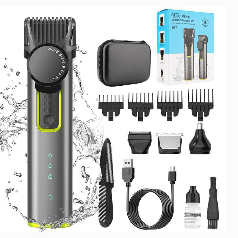 ✂️ PROMO LIMITÉE 50% DE RÉDUCTION ! ✨ Ensemble de tondeuses à cheveux électriques 4‑en‑1 – Polyvalent, Pratique, Durable 🧴