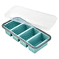 Boîte de préparation de repas en silicone compartimentée avec couvercle