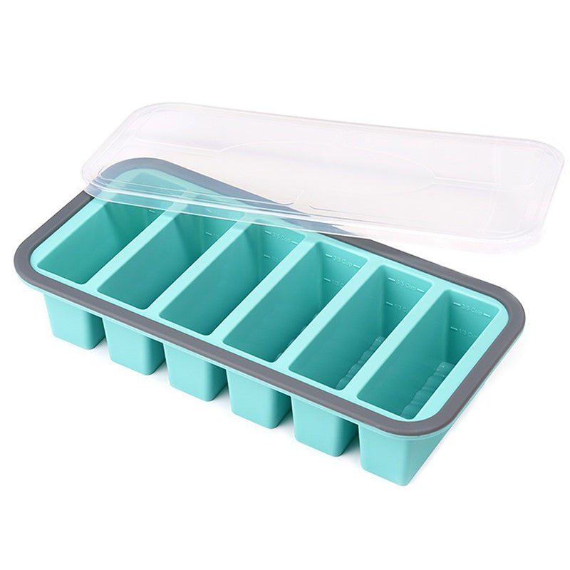 Boîte de préparation de repas en silicone compartimentée avec couvercle