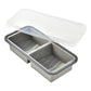 Boîte de préparation de repas en silicone compartimentée avec couvercle