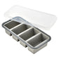 Boîte de préparation de repas en silicone compartimentée avec couvercle