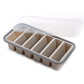 Boîte de préparation de repas en silicone compartimentée avec couvercle