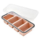 Boîte de préparation de repas en silicone compartimentée avec couvercle
