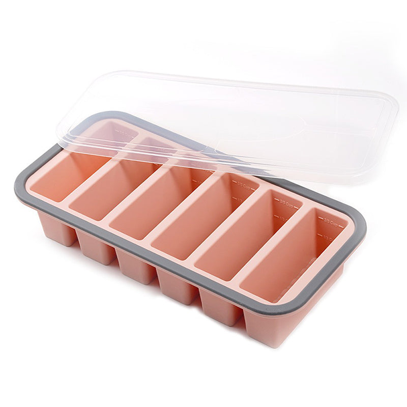 Boîte de préparation de repas en silicone compartimentée avec couvercle