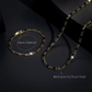 ✨ 50% DE RÉDUCTION ! Parure Bijoux Scintillants pour Homme – Collier & Bracelet Zircon Cubique, Style Street Luxe