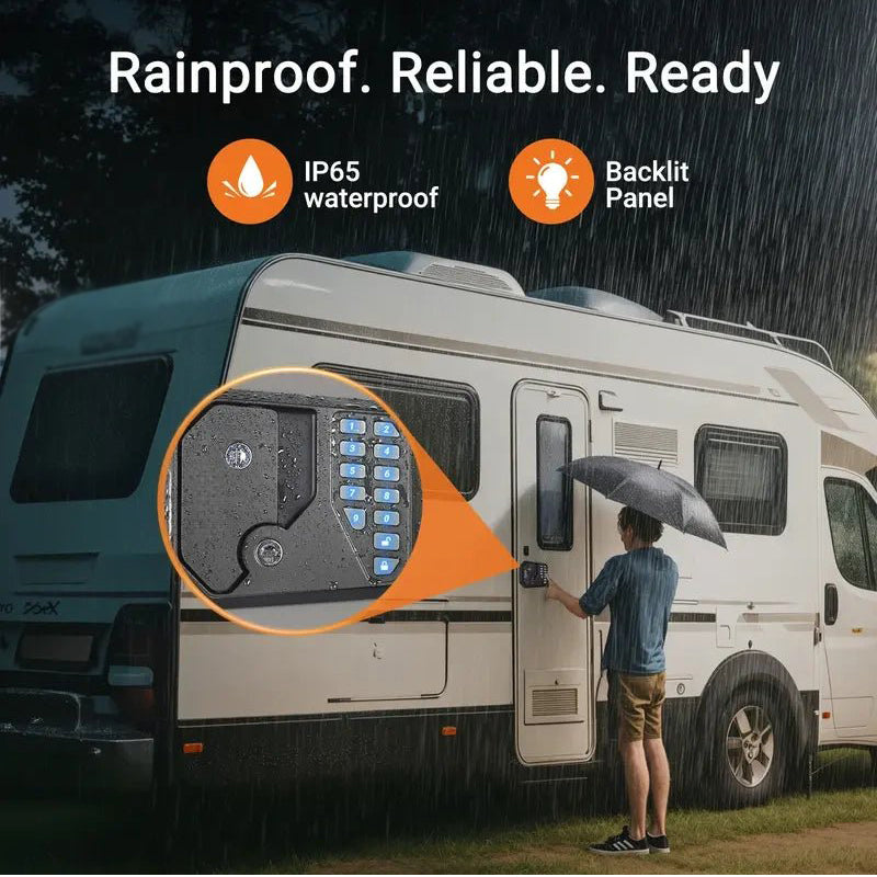 📢📢50% DE RÉDUCTION !! ⏰ Serrure de Porte Camping-Car Étanche sans Clé