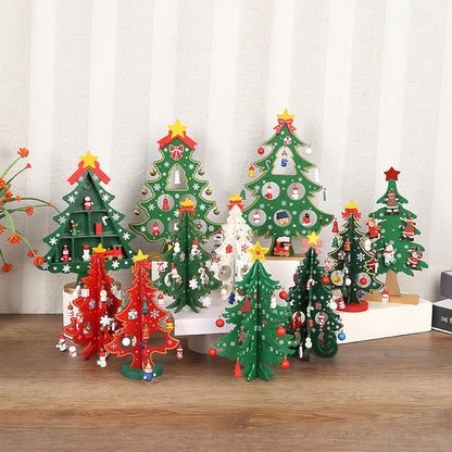 🎄 Kit de décorations de sapin de Noël en bois à faire soi-même – Assemblez, décorez et jouez ! ✨